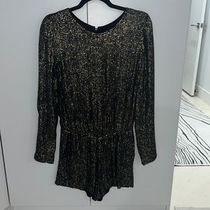 Gold Metallic Romper